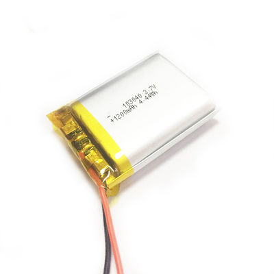 Geen Lek 103040 de Apparaten van 1200mAh 3,7 V Li Polymer Battery For Digital