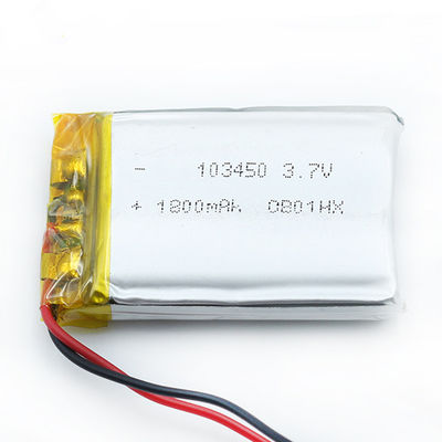 Lichtgewicht 103450 de Desinfectielamp van 1800mah 3,7 V Li Polymer Battery For Ultraviolet