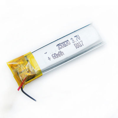 350830 60mah-de Batterij van Lithiumlipo