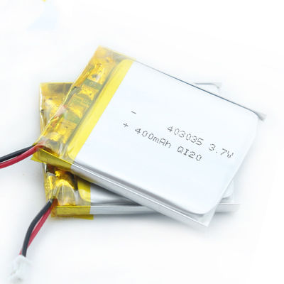 Het Polymeerbatterij 0.1A-5A 403035 van het veiligheids Vlakke Lithium de Batterij van Hoge Capaciteitslipo