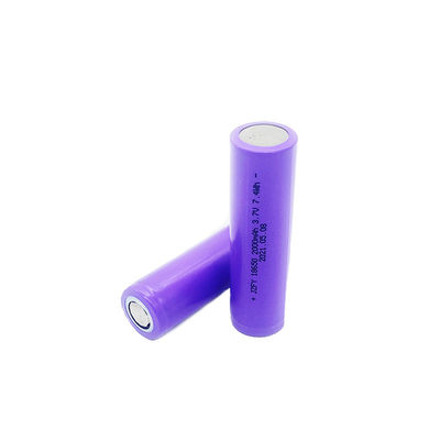 Hommels Purpere 50g Cilindrische Li Ion Battery 3.7v 2000mah 7.4wh 100% Volledige Test