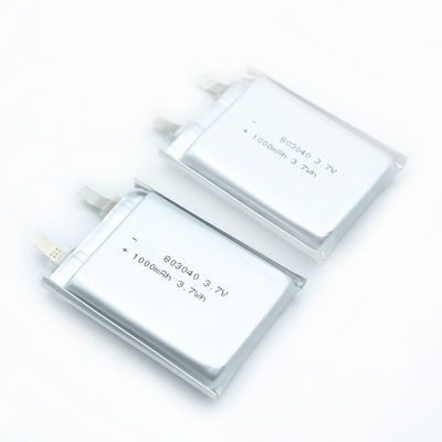 8.0mm dik 803040 Lithium Ion Battery Cells 1Ah 1000mAh