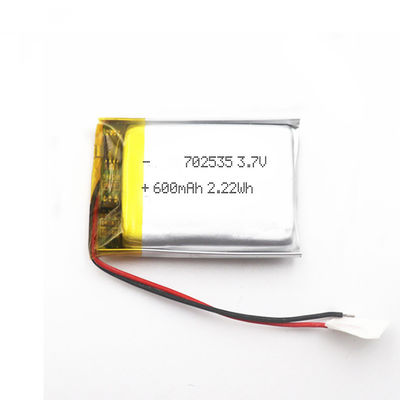 Kc 702535 de Navulbare Li Polymer Battery For Toy Robot van 600mah