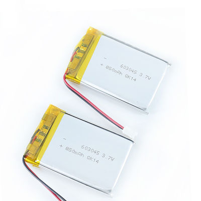 603045 3.7V 850mAh Navulbaar Li Polymer Battery For GPS