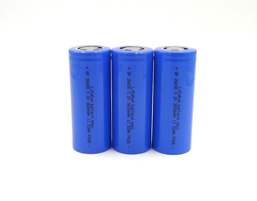 LFP 26650 3000mAh 3,2 Navulbare Batterij 26x65mm van V LiFePo4